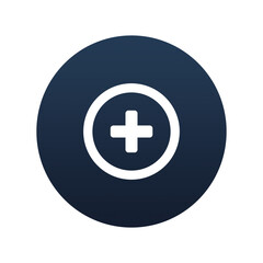 Obraz premium Plus, add icon, Flat vector illustration for web and mobile interface, EPS 10