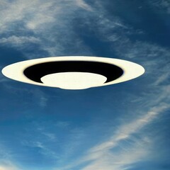 ufo in space. Generative AI.