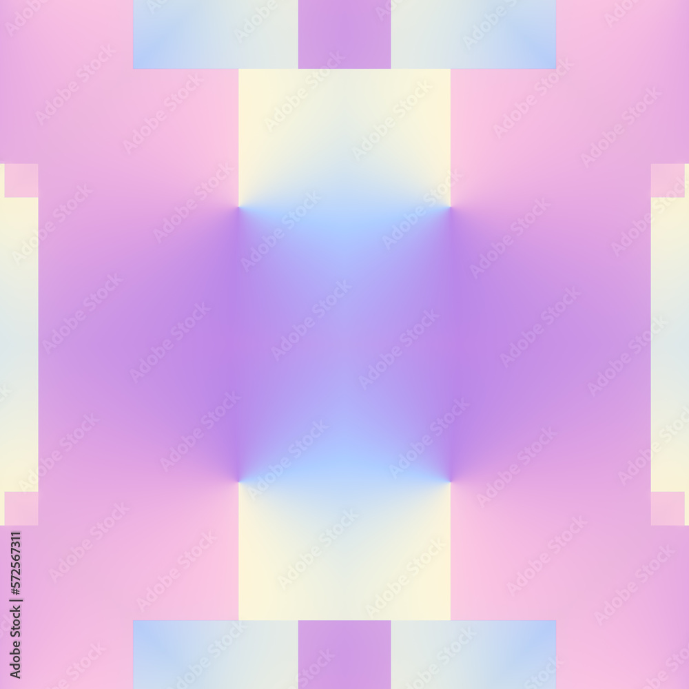 Poster geometric background with trendy neon color gradient. minimal concept. 3d rendering digital illustra
