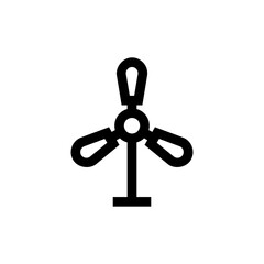 Obraz premium wind energy line icon