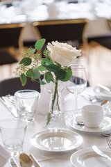 table setting for a dinner