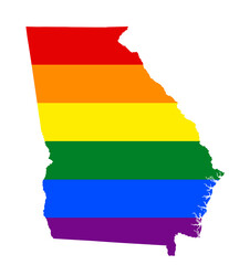 LGBT flag map of the . PNG rainbow map of the  in colors of LGBT (lesbian, gay, bisexual, and transgender) pride flag.