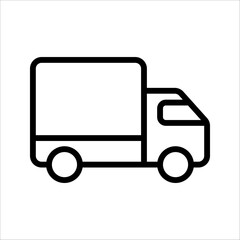 fast delivery truck icon, express delivery, vector illustration on white background