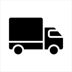 fast delivery truck icon, express delivery, vector illustration on white background