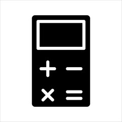 Obraz premium Calculator icon. Savings, finances sign, economy concept, vector illustration isolated on white background