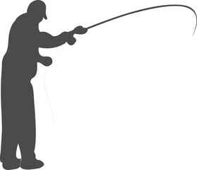 Obraz premium fishing silhouette 2023021605