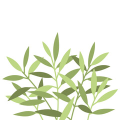 Fototapeta premium Flat Floral Element