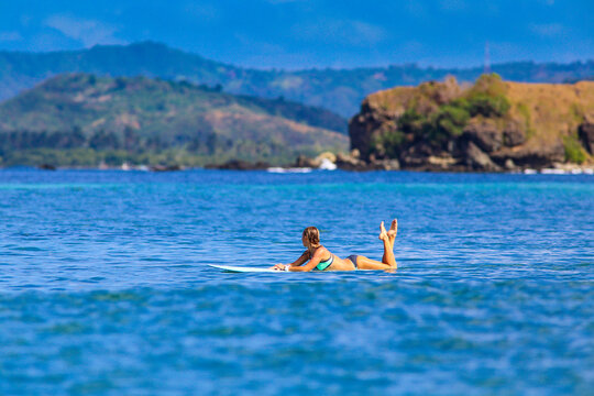 Surfer girl.
