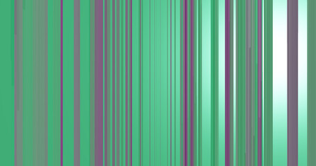 Render with vertical green and purple lines