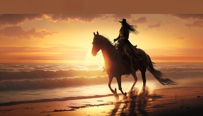 women Sunset at the beach