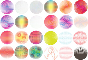 Set of spheres . Lines constructed transparent sphere .Vector  .Technology sphere Logo . Design element for posters, social media, templates, flyers, brochures . Abstract trendy transparent circles