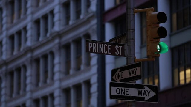 Prince street sign in New York City