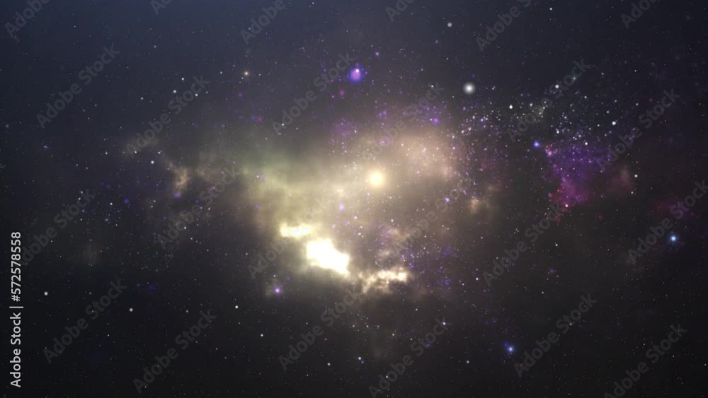 Canvas Prints 4k view of nebula in universe