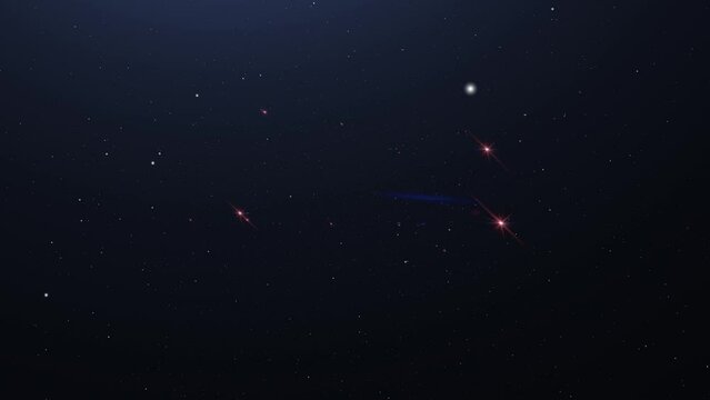 Animated star carina in space