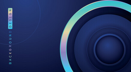 Liquid blue metallic color background design. Fluid gradient shapes composition. Futuristic design posters. Eps10 vector.
