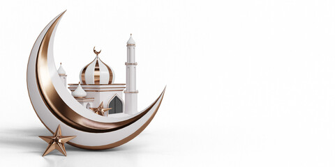 3D rendered ramadan mosque design