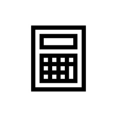 calculator line icon