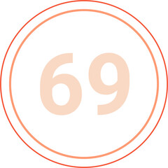 Number 69 Circle