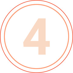 Number 4 Circle