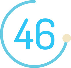 Number 46 Circle