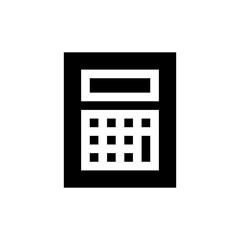 calculator glyph icon