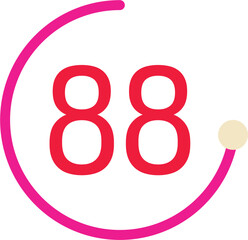 Number 88 Circle