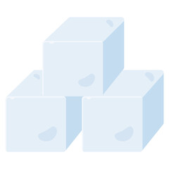 Obraz premium Sugar icon for food, allergy, allergen, nutrition, organic and seafood