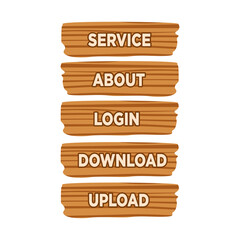 Wooden signboard game symbol  PNG