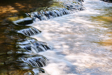 Rock thresholds on the Tanew River flowing through Roztocze