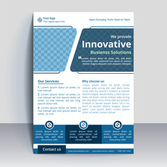 Blue Modern Corporate Business Flyer Banner Template  