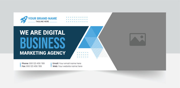 Creative corporate business marketing social media facebook cover banner post template