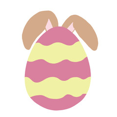 Easter Eggs With Ears Rabbit
