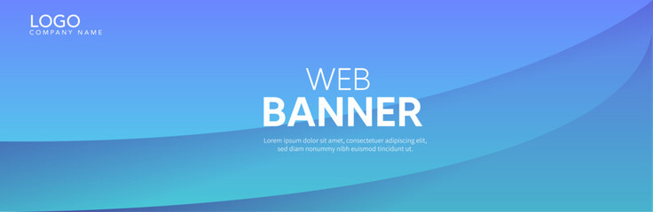 background, Blue banner