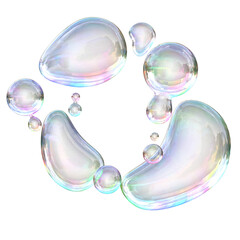 3d bubbles symbol