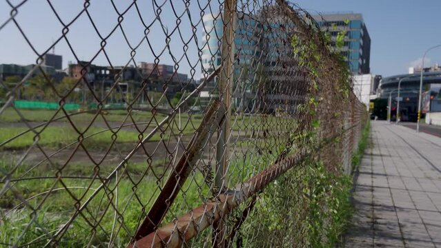 trapped, rust, wasteland, iron fence, asia, taiwan, industry, industrial, barren, desolate