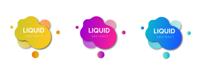 Set of colorful labels	