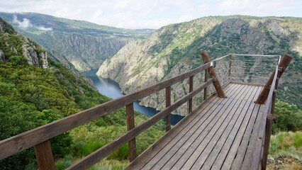 Fototapeta na wymiar Lookout Sil canyon, Galicia, Spain