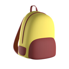 3D Illustration of Backpack
