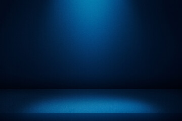 Black and blue abstract cement wall and studio room , interior texture for display products. wall background.	
