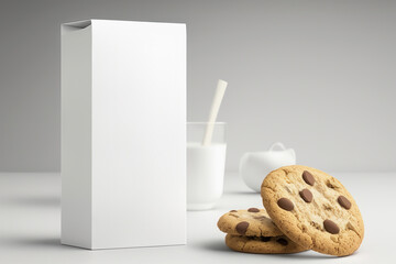 Cookie branding mockup. AI generation