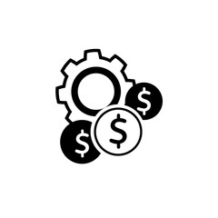 Costs Optimization Icon. Business and Finance. Isolated Illustration.