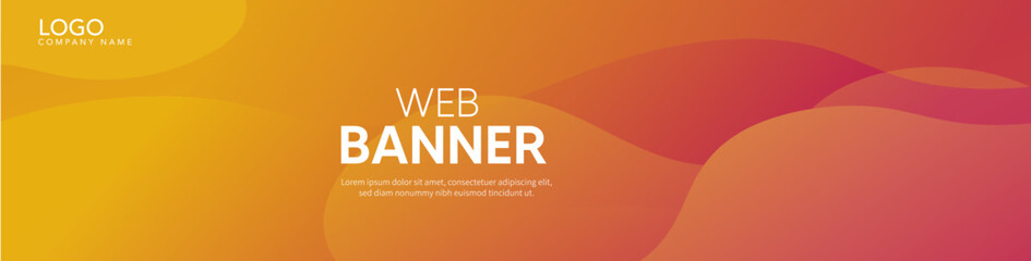 illustration of a background, Orange banner