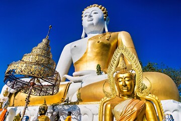 Wat Phara That Doi Kham the most famous and important temple at chiang mai thailand. © bubbers