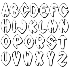 English alphabet. Vector (31)