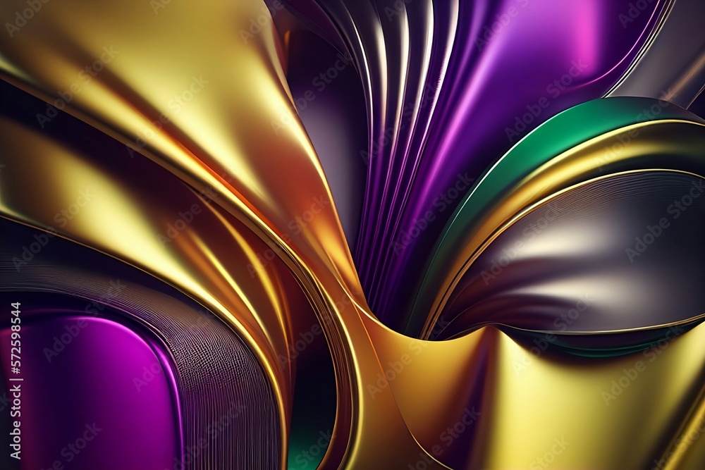 Wall mural colorful abstract background made with generative ai