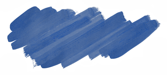 shiny blue brush isolated on transparent background blue watercolor png
