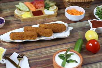 Fried Chicken Fingers Supper - Delicious Food - Nicely Served