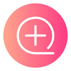 Obraz premium plus gradient icon