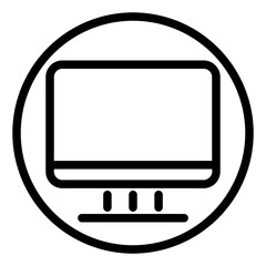 computer line icon