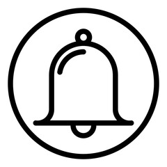 notification bell line icon